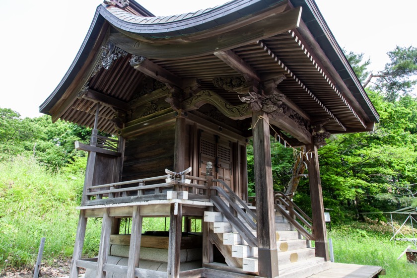 崎守神社の本殿(室蘭市)